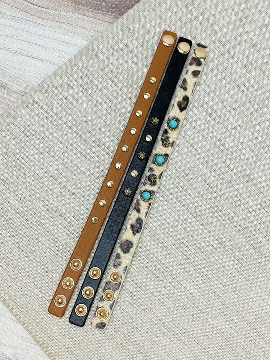Western Textured Bracelet Sets