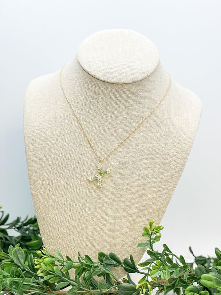 Flower Initial Pendant Necklaces