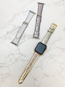 Metallic Adjustable Smart Watch Bands