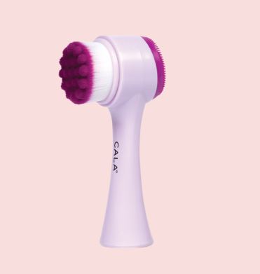Dual Action Facial Cleansing Brush - Purple