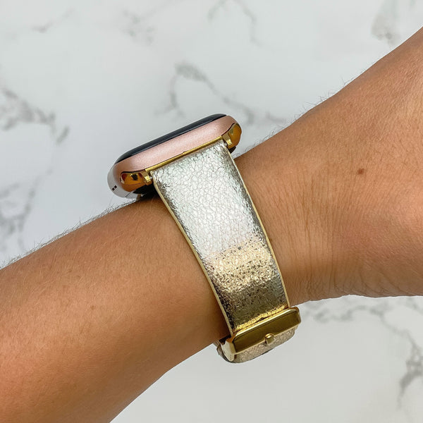 Metallic Adjustable Smart Watch Bands
