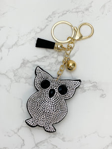 Glitzy Owl Key Chain