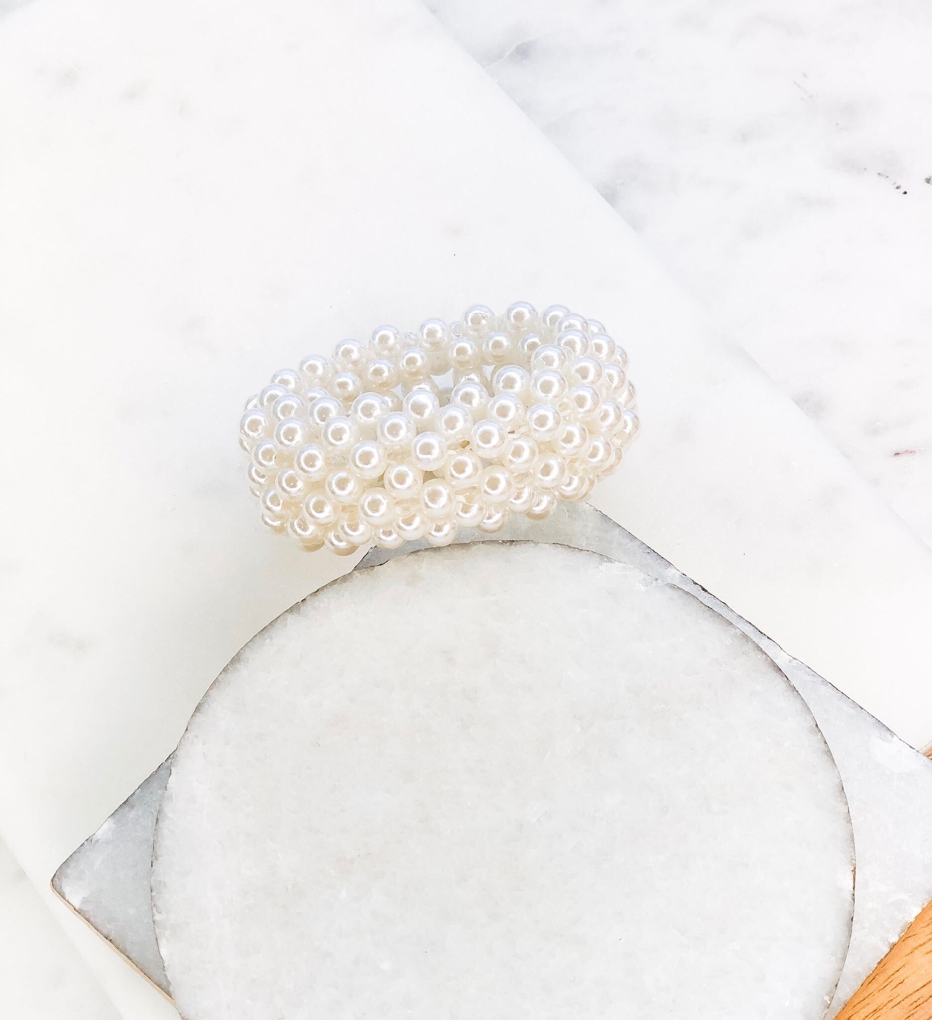 Pearl Hair Scrunchie
