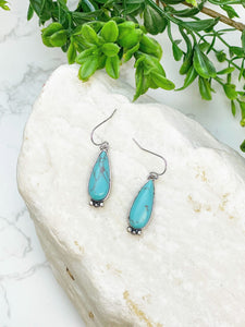 Semi-Precious Western Geometric Earrings