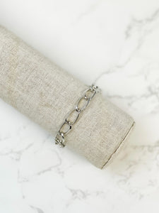 Silver Chain Link Bracelet