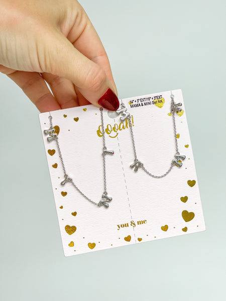 Mama & Mini Station Necklace Sets