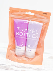 Silicone Travel Bottle Set of 2 - Lavender