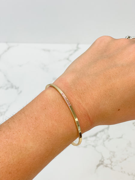 'Warrior' Sentiment Bracelets